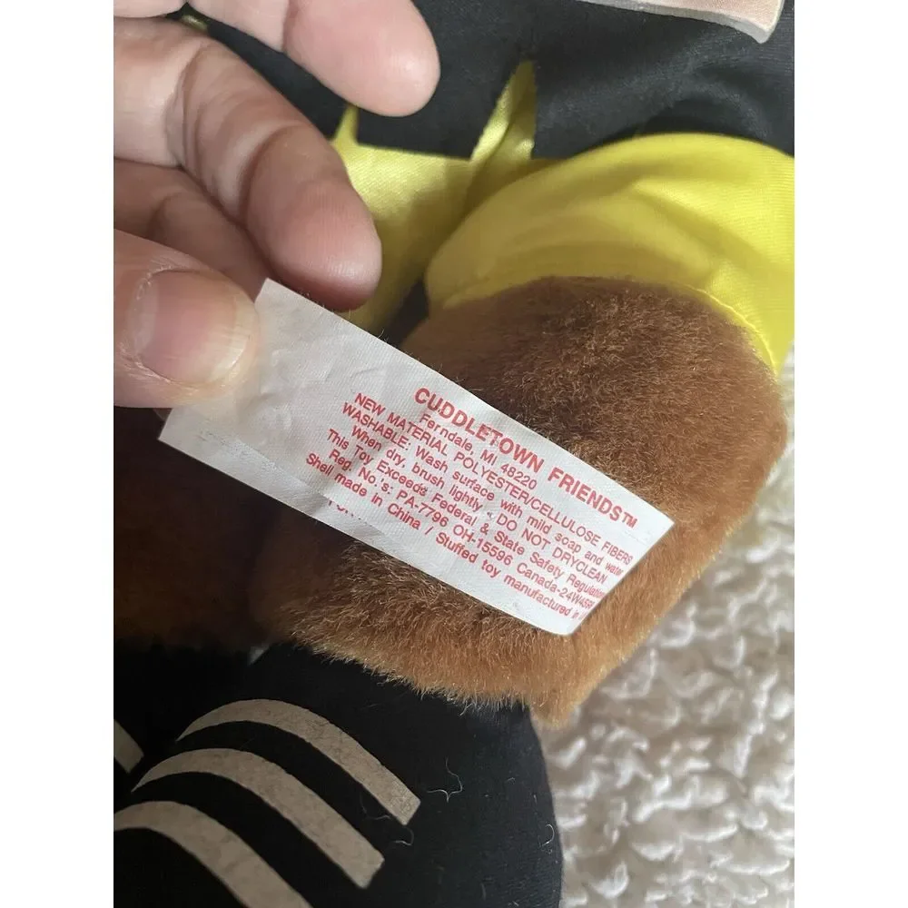 Officially Licensed WWF Cuddletown Friends Bear‎ Plush The Rock